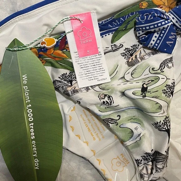 NWT Farm Rio Tropical Destination Bikini Bottom - Picture 2 of 6